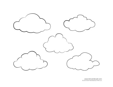 clouds coloring pages  preschool coloring pages