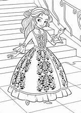 Elena Coloring Avalor Pages Kids Printables sketch template