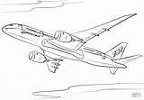 Coloring Boeing 787 Airplanes Dreamliner Airplane Pages Airbus Plane Aviones Colouring Printable Dibujos Drawing Supercoloring Jet Para Avion Template Colorear sketch template