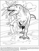Coloring Pages Dinosaur Allosaurus Rex Kids Colouring Printable Dino Dover Publications Dinosaurs Welcome Books Book Omalovánky Spinosaurus Children Truck Super sketch template