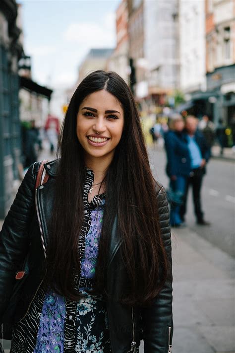 Middle Eastern Woman Smiling By Stocksy Contributor Kkgas Stocksy