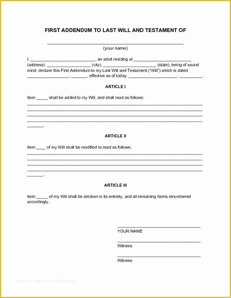 writing template   printable examples wills form