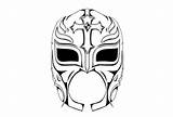 Mysterio Wrestling Template Clipartmag Luchador sketch template