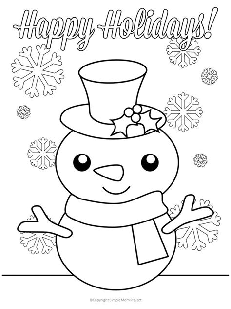 printable cute christmas coloring pages printable templates