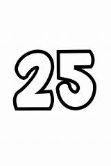 25 Number Bubble Letters Printable sketch template