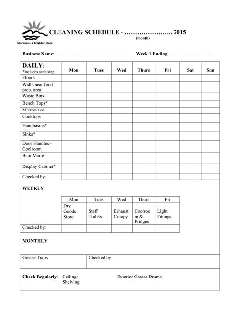 Commercial Kitchen Cleaning Checklists Wow Blog