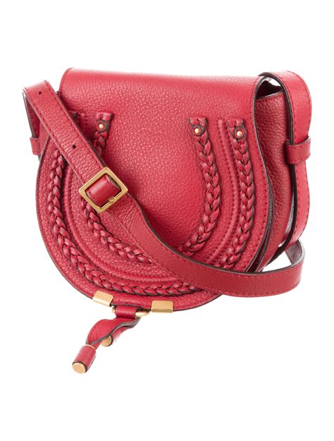 chloé small marcie saddle crossbody bag handbags chl56413 the