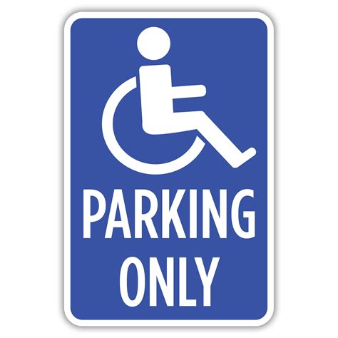 handicapped parking  american sign company