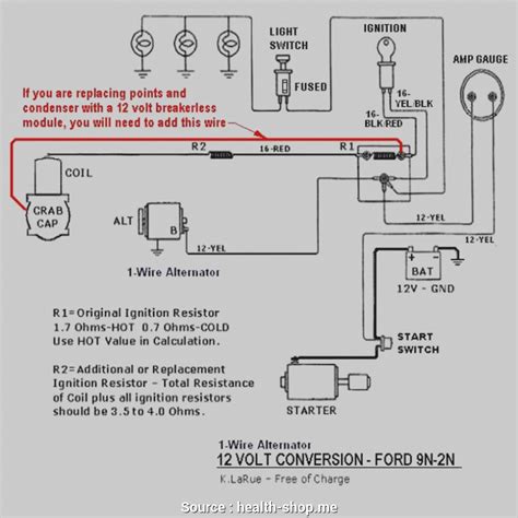 ford  tractor distributor wiring diagram