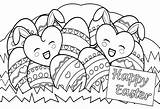 Easter Coloring Pages Happy Eggs Drawing Egg Print Religious Printable Templates Crafts Princess Color Getdrawings Getcolorings sketch template