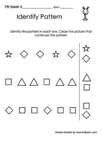 repeating pattern worksheet  grade  sudoku teachers printables