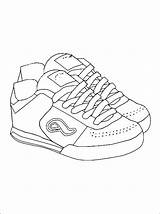 Coloring Nike Sneaker Shoe Pages Tennis Shoes Kleurplaat Sheets Sportschoenen Printable Kleurplaten Color Kleding Colouring Getcolorings Getdrawings Print Mooie Drawing sketch template