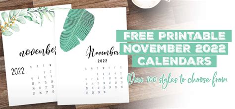 november  calendar  printable calendar november