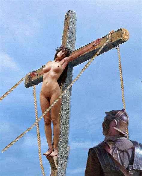 cx 000059hh in gallery crucified woman put to the