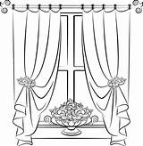 Curtain Drawing Curtains Vintage Stage Arch Window Illustration Vector Getdrawings Paintingvalley Theater Depositphotos sketch template