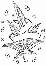 Weed Coloring Pages Trippy sketch template