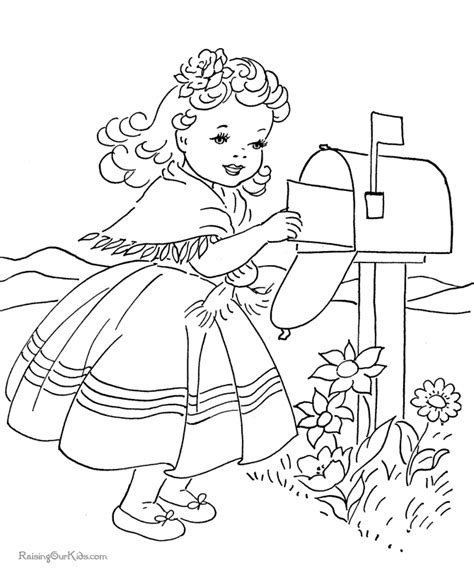 vintage coloring pages  kids coloring pages