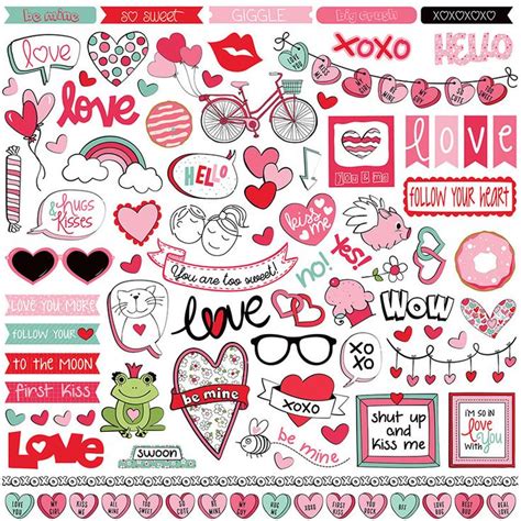 valentines day stickers love birds stickers bullet journal stickers