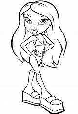 Bratz Coloring Pages Suit Kids Bathing Bikini Drawing Printable Baby Colouring Coloring4free Sheets Dolls Doll Color Colour Books Swim Drawings sketch template