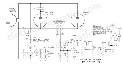 ac relay power switch circuit