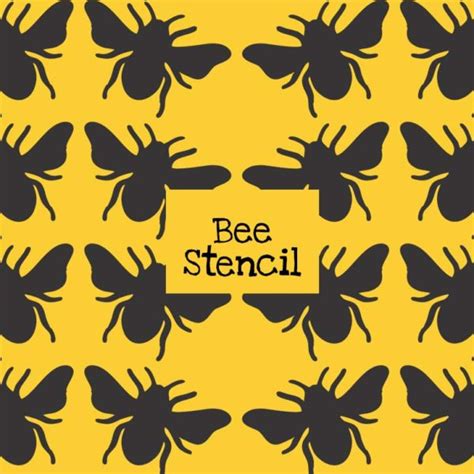 bee stencil printable printable world holiday