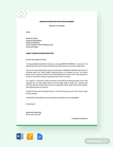 sample introductory letter  prospective clients  letter