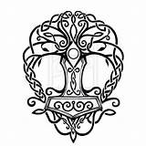 Yggdrasil Tatueringar Norse Keltiska sketch template