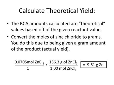 unit  percent yield calculations powerpoint    id