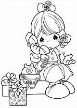Precious Moments Coloring Pages Coloringpagesfortoddlers Birthday Christmas sketch template