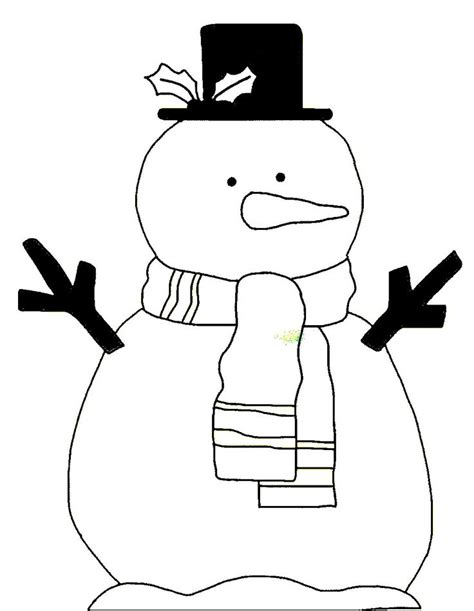 ideas  coloring snowman outline