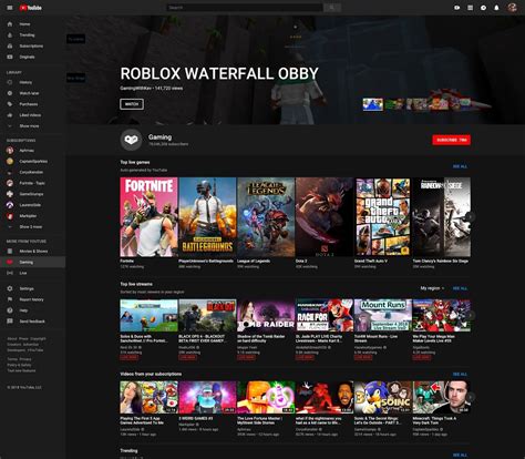 youtube gaming app  close  features move  main site techspot