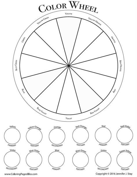 baesta ideerna om color wheel worksheet pa pinterest