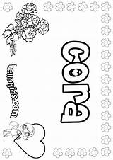Ann Cora Noel Mina Coloring Pages Name Color Names Hellokids Print Colouring Sheets Girl sketch template