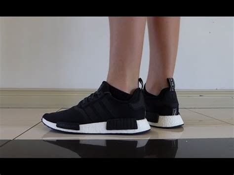 adidas nmd  black reflective review  feet youtube