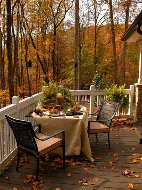 fall inspired outdoor living spaces   ultra cozy