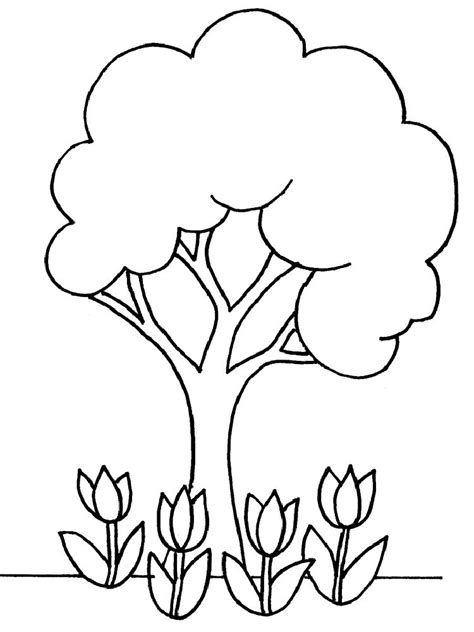 colouring picture   tree clip art library