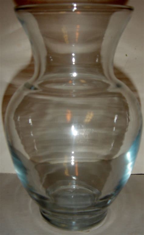Vintage Clear Glass Forcing Vase Jar Vases