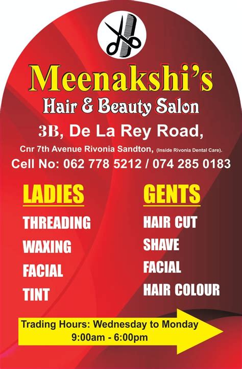 meenakshi hair beauty salon johannesburg