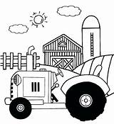 Tractor Outline Drawing Simple Coloring Pages Kubota Getdrawings sketch template