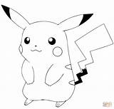 Coloring Pikachu Pages Go Pokemon Drawing Printable Paper Pokémon Supercoloring sketch template