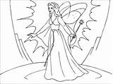 Coloring Fairy Magic Pages Large sketch template