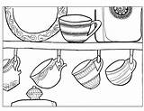 Pages Coloring Tea Adults Getdrawings Switzerland Collector Cup sketch template