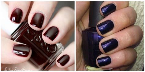 dark nail polish colors nail polish  fall  winter  womans day