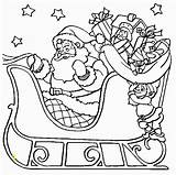 Coloring Christmas Pages Santa Sleigh Colouring Claus Print Father Kids Drawing Ride Printable Coming Town His Outline Clipart Sheets Disney sketch template
