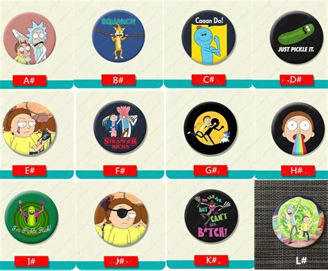 Newest Emoji Rick And Morty Pin Brooch Stickers Lapel Rick