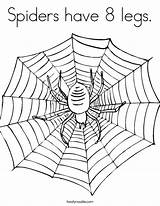 Coloring Spider Spiders Legs Pages Web Printable Built California Usa Library sketch template