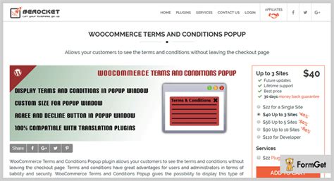 wordpress terms  conditions plugins  formget