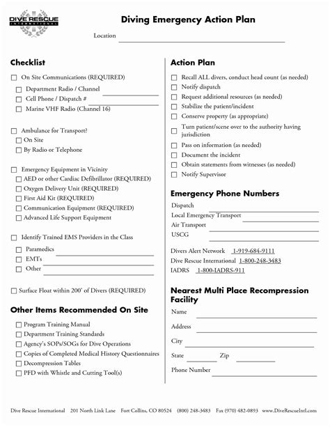 osha emergency action plan template action plan template