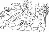 Pemandangan Lukisan Gunung Tanpa Alam Kartun Sketsa sketch template