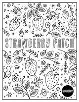Strawberry Gymboree sketch template